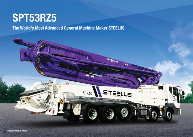 Truck-mounted concrete pump, 53M, RZ5