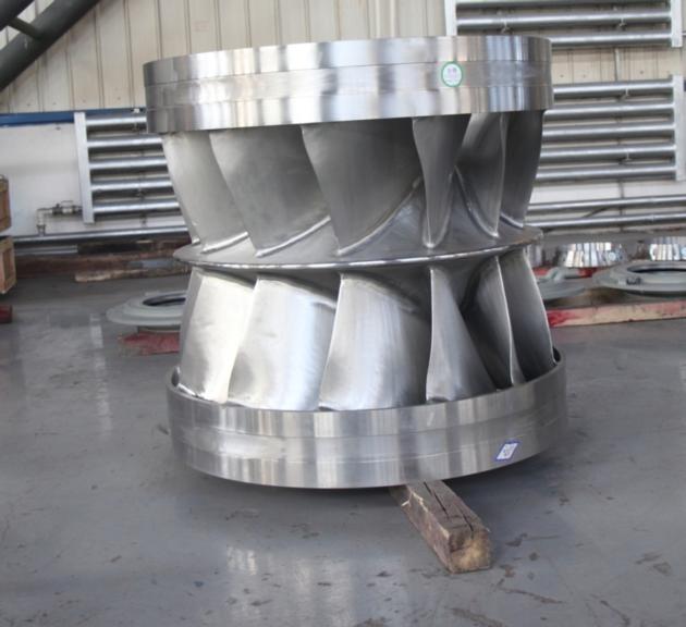 Double-structure Francis Turbine Runner for A Power Station in Papua New Guinea