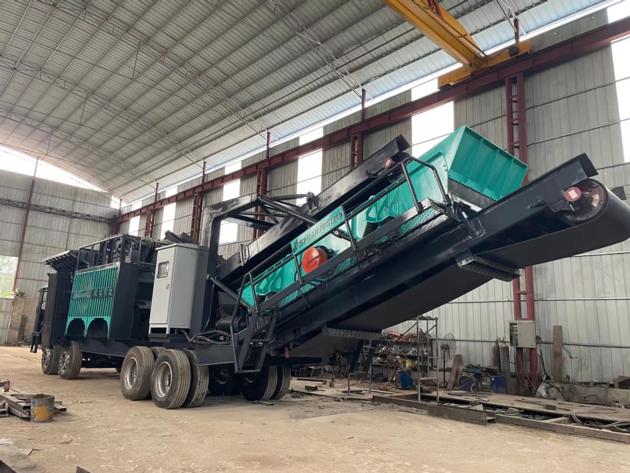 Tire Mobile Impact Sand Making Machine