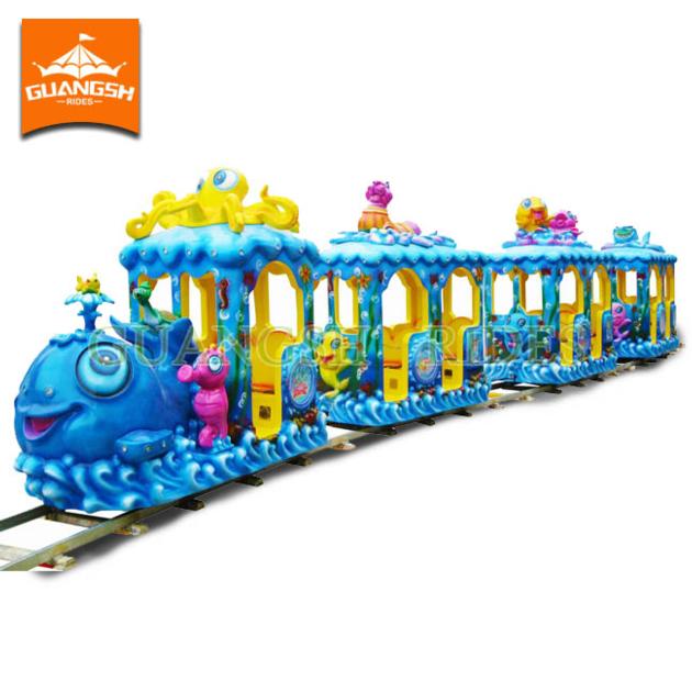 Amusement Kids Rides Attractive Ocean Train with Track for Sale 