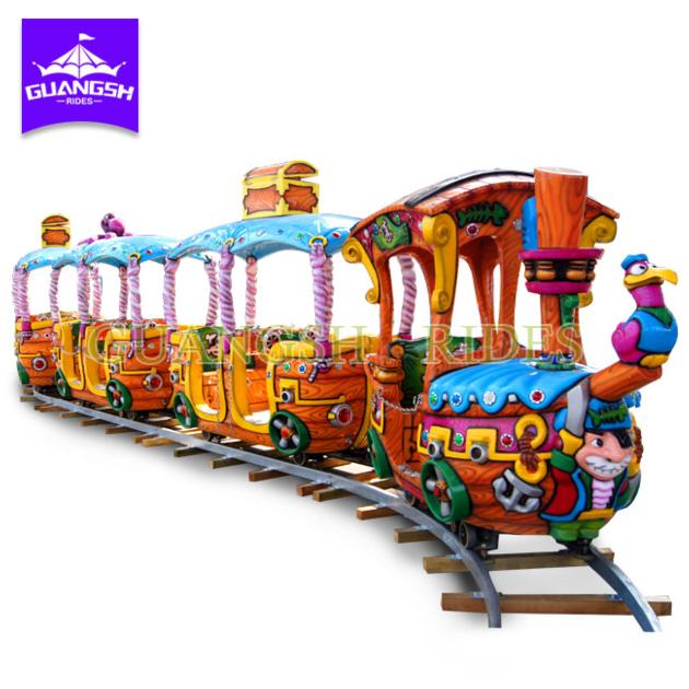 Hot Sale Amusement Kids Rides Electric Pirate Train with Track For Children 