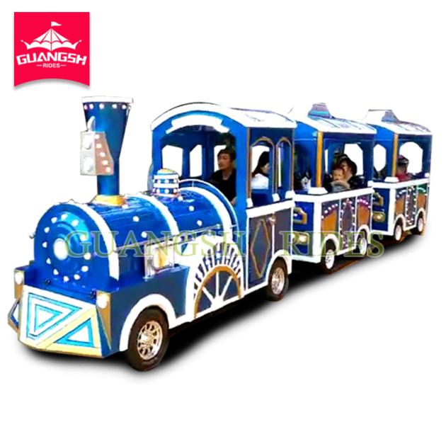 Outdoor Amusement Ride Tourist Electric Trackless Train Mini Train Ride