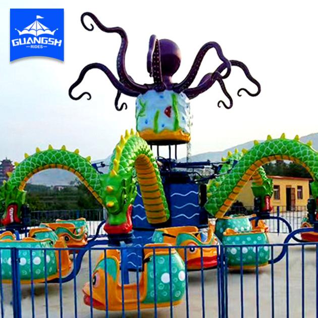 Amusement Park Rides Rotating Big Octopus for Kids Factory Direct Supply