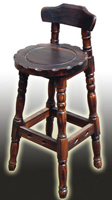 Big Bar Stool with Backrest