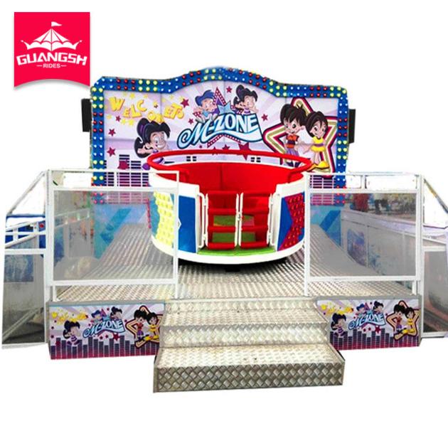 Children Thrilling Park Kids Musical Mini Turntable Disco Tagada Ride For Sale