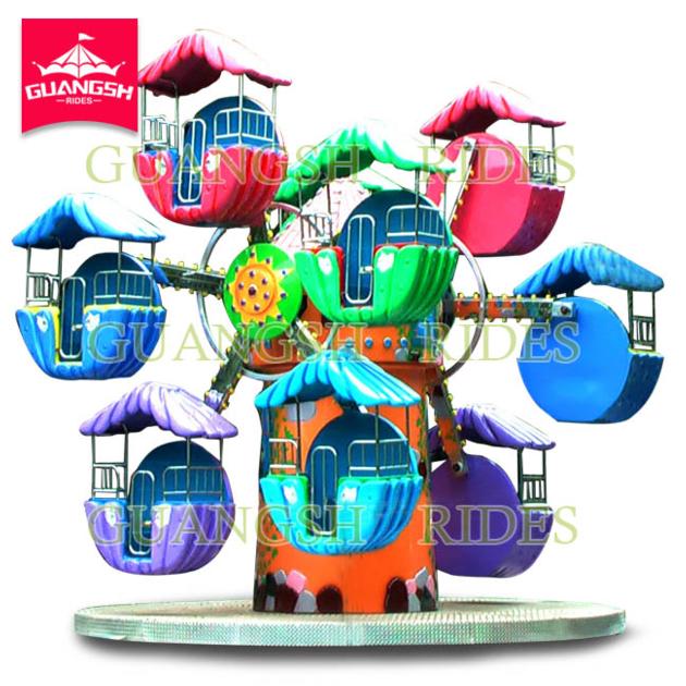 Aumsement Park Outdoor Kids Game Wheel Ferris Mini Double Sides Rotating Ferris Wheel For Sale 