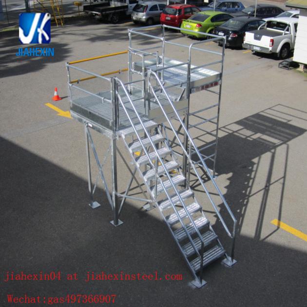 Structural steel fabrication prefabricated steel staircase working platform