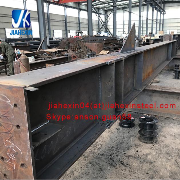 Structural steel fabrication steel h beam welded steel h column