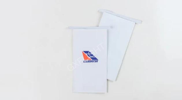 Transverse Clip White Kraft Vomit Bag /Airsickness Bag