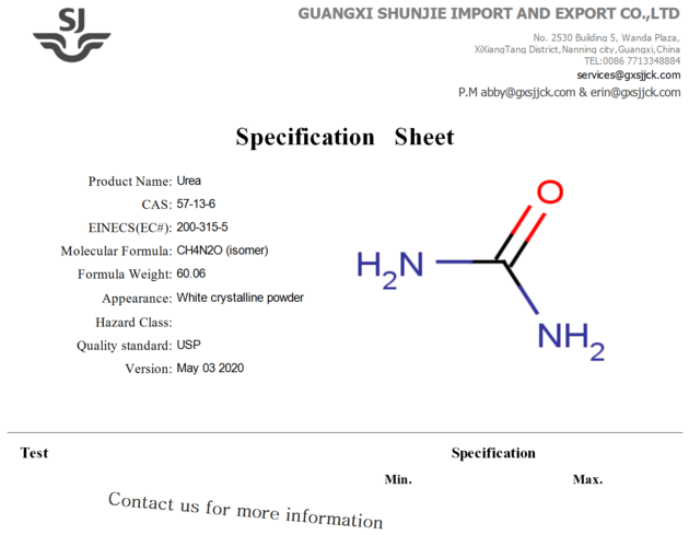 Urea CAS:57-13-6