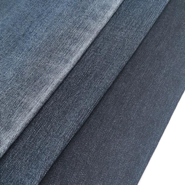 AUFAR 7.9oz OA jacquard blue grey 100% cotton denim fabric D52G1309