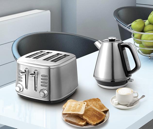 Toaster 4 slices stainless steel extra-wide slot toaster