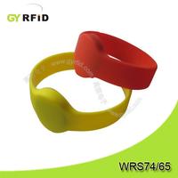 RFID Silicon Wristband with EM,T5577,Mifare chip with children and adult size (GYRFID)