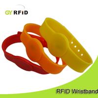 ISO14443A RFID Silicon Bracelets with adjustable bands can be used for children and adult both, wate