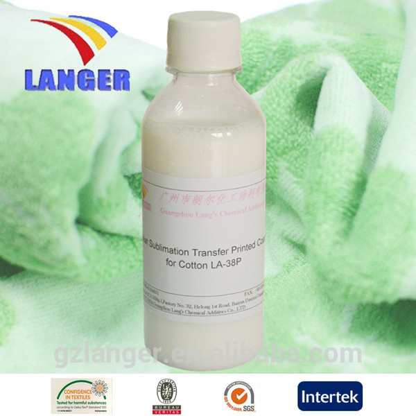 Heat Sublimation Transfer Printed Coating for Cotton LA-38P
