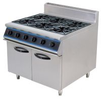 Deluxe 6-Burner Gas Range with cabinet