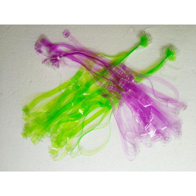 TPU Green & Purple Transparent Bra Straps wholesale