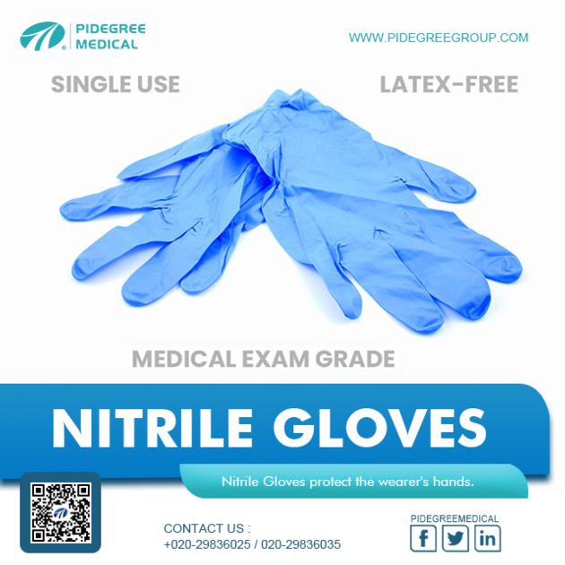 Latex gloves, Nitrile gloves, Vinyl gloves