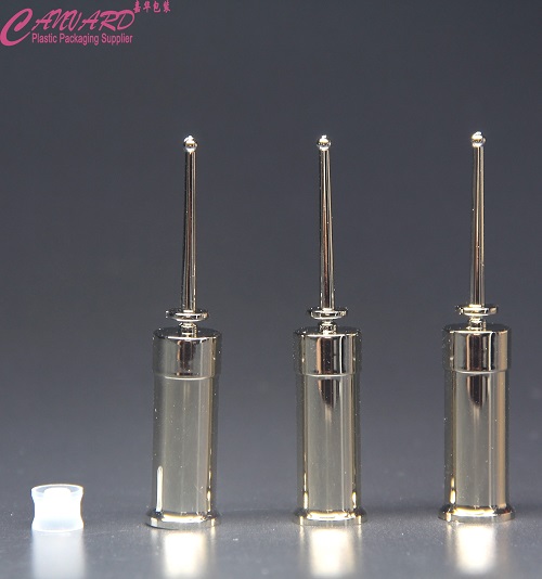 Round golden 3ml eye cream airless bottle