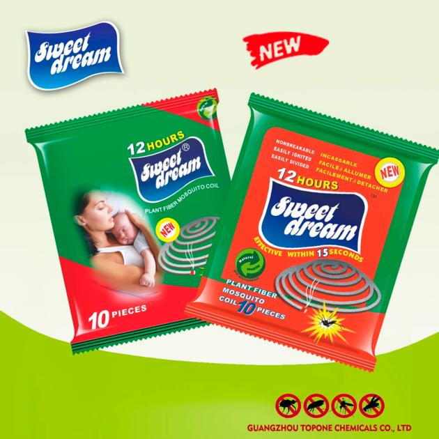 Sweet Dream Brand 12 Hours Mosquito Coil Manufacturers Plant Fiber Paper Mosquito Coil