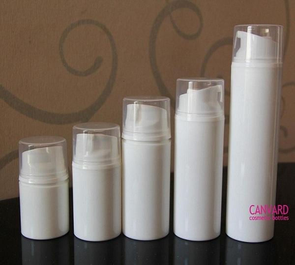 white airless bottle, airless pump bottle