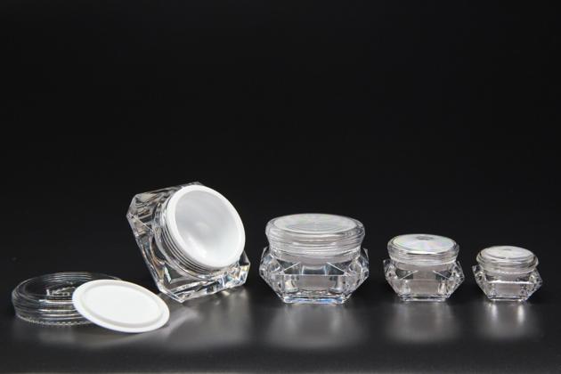 Crystal acrylic jar 5g,10g,20g,30g