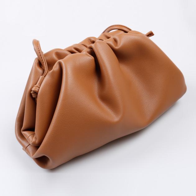 Crossbody Bags Genuine Leather Dumpling Cloud Clutch Purses bag for Women