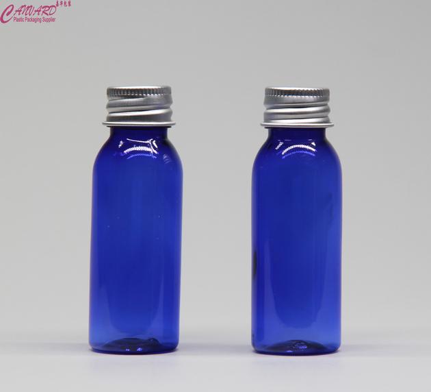 30ml blue PET bottle with aluminium cap