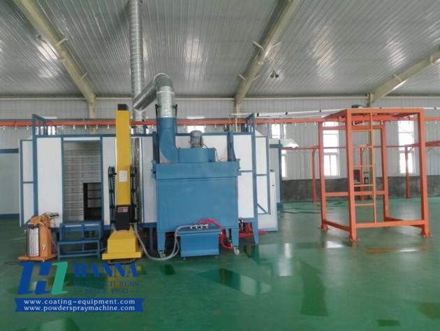 best design powder coating line with spray pretreatment system