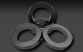 Graphite pacting rings