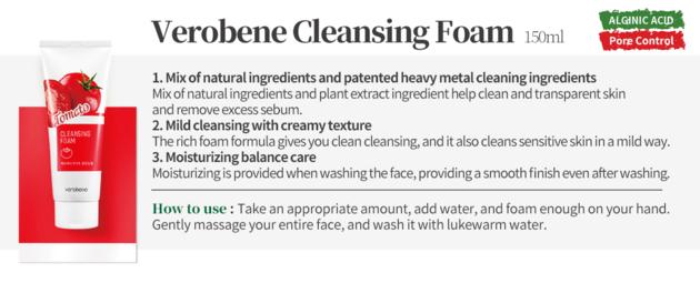 Verobene Red Ginseng Cleansing Foam 150ml