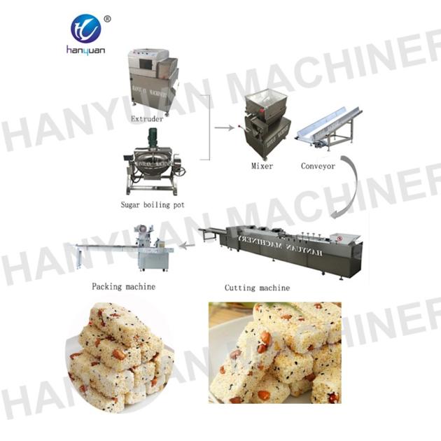 factory small rice candy production processing line