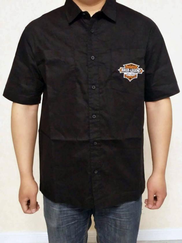 Harley Biker Legend Flame Shield Men