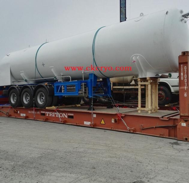 Cryogenic Liquid Semi Trailer Tanker LO2
