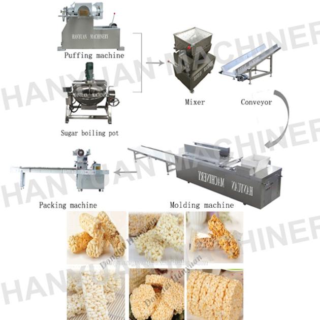factory rice candy molding production processing line 