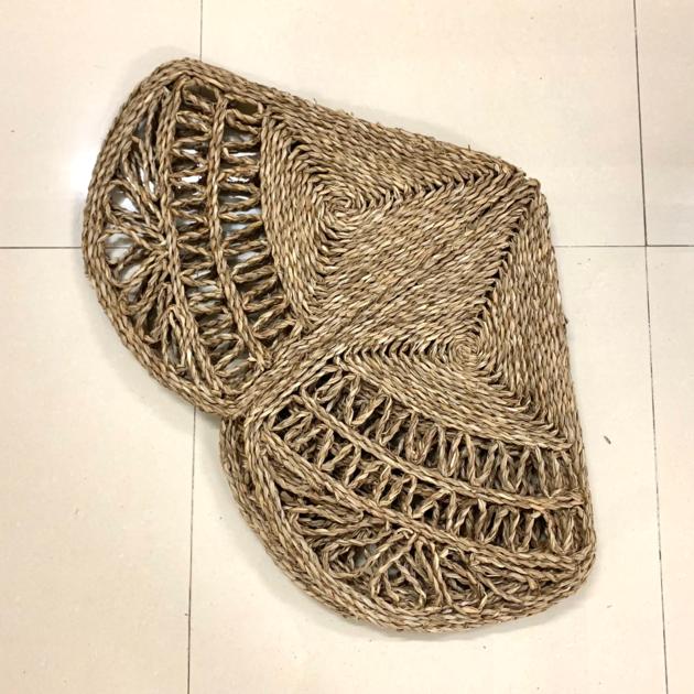 Texture Stitched Seagrass Rug Style 1