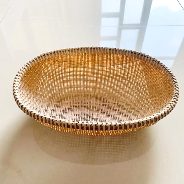Oval Bamboo Woven Colander Bowl Kitchen Decor Home Stuffs Manufactured in Vietnam