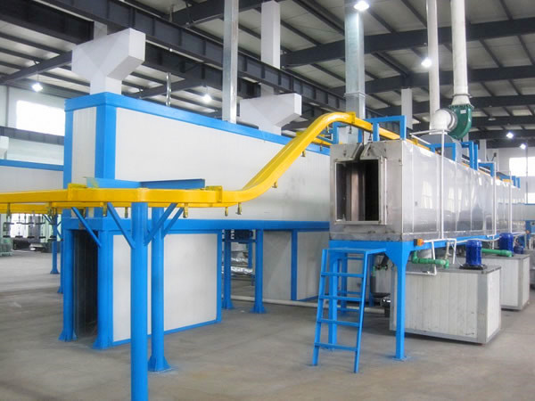 High quality powder coating line with pretreatment and cyclone recycle system