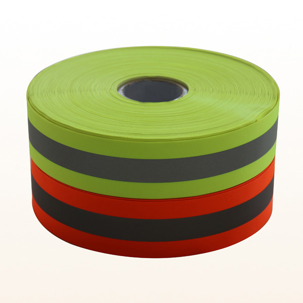 Good quality  Flourecent Yellow Reflective Tape for Reflective Workwear supplier