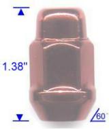 No.5301RD Acorn Bulge (2-pc) Red