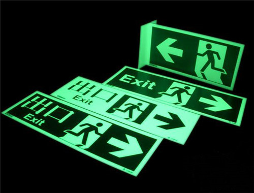  China glow in the dark exit signs manufacture
