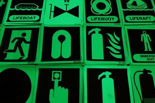 China good quality photoluminescent products IMO signs supplier