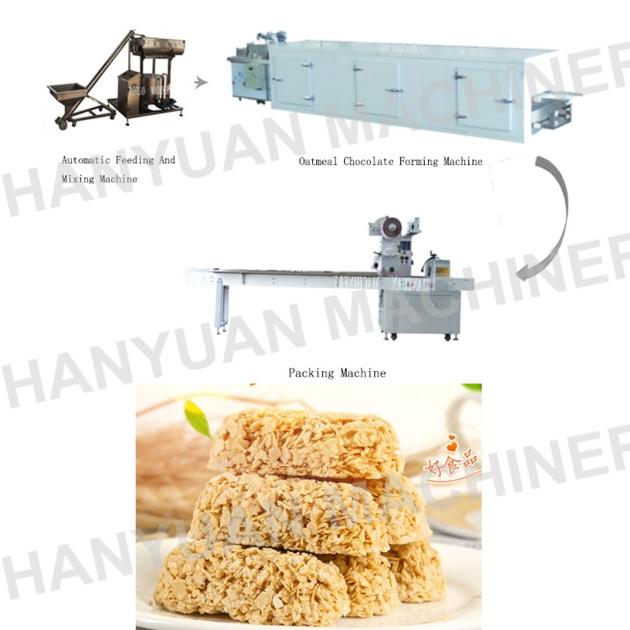 factory oatmeal chocolate production processing line