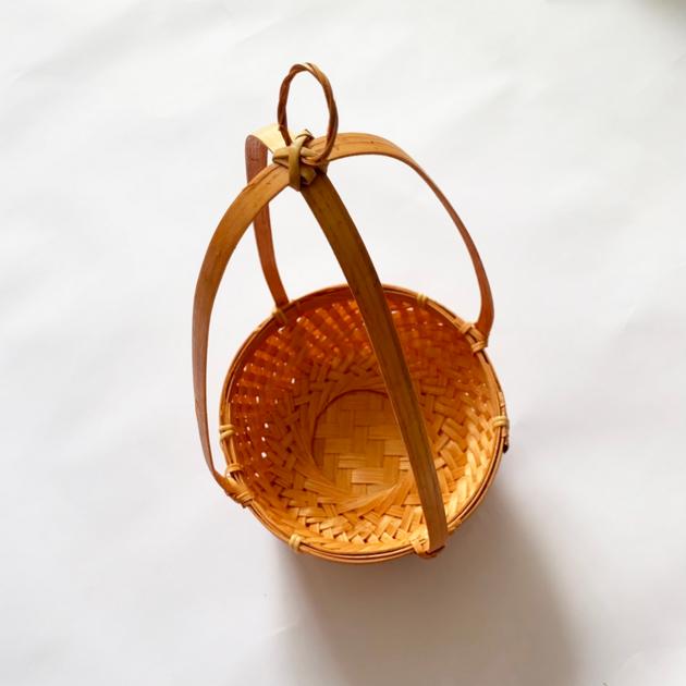 Oval Bamboo Rattan Woven Fruit Storage