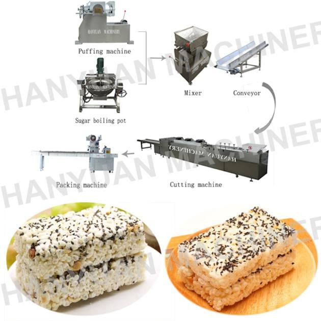 factory rice candy production processing line 
