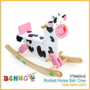 wooden toy-Rocking Horse - Cow