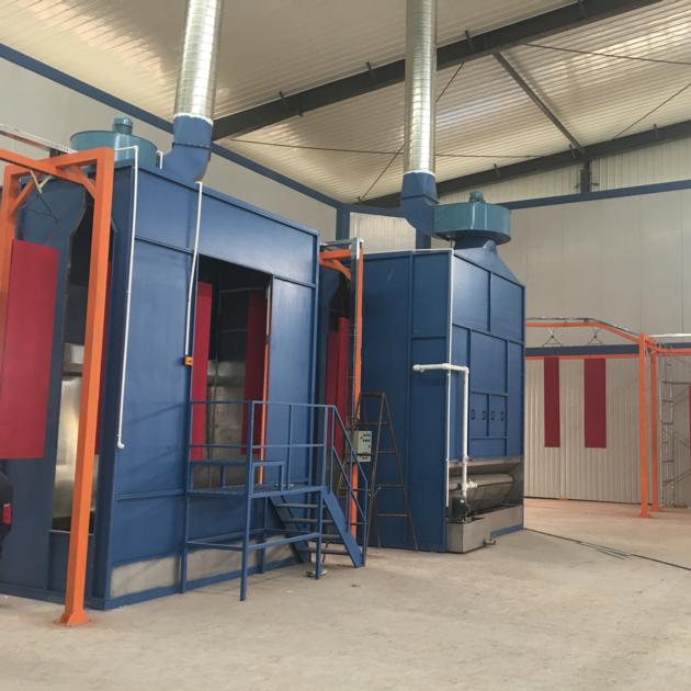 Metal Sheet Manual Powder Coating Line