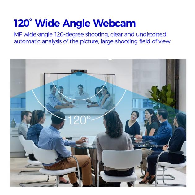 4k Wide Angle Webcam Camera