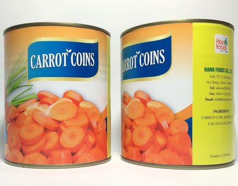 Canned Carrot Coins from Vietnam for Wholesalers