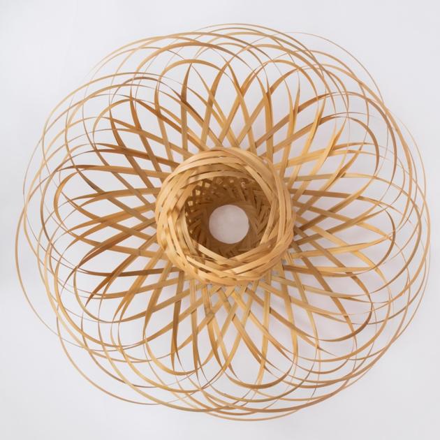 Elegant Bamboo Woven Lampshade Unique Modern